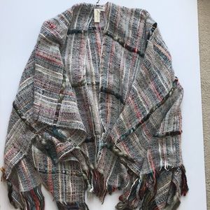 NWT boho multi color shawl